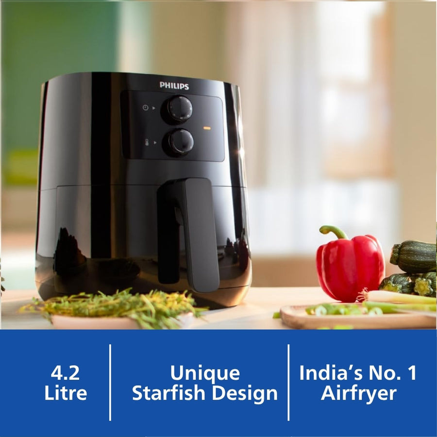 Philips Analog 4 1 Ltr Airfryer With Rapid Air Technology Hd9200 90