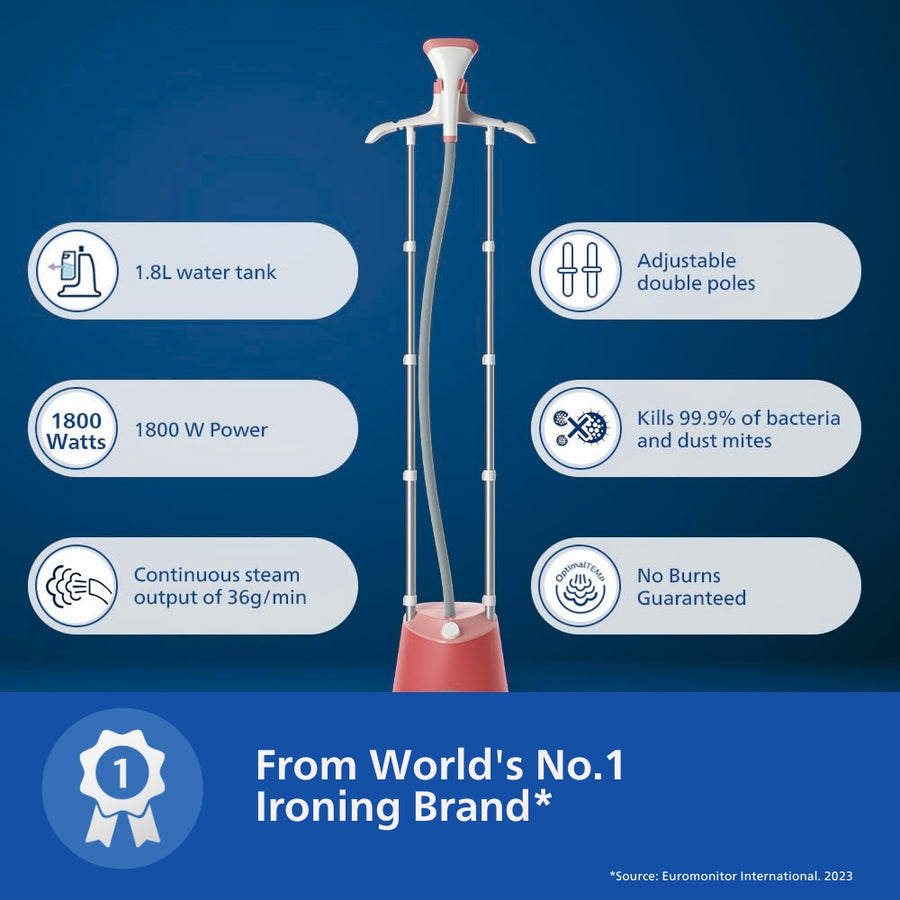 Philips 1800 Watts Standing Garment Steamer Ste1020 40