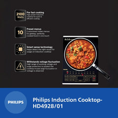 Philips Induction Cook Top With Sensor Touch Hd4938 01