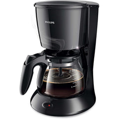 Refurbished Philips Daily Coffee Maker Metal Black with Aroma Twister - HD7432/20