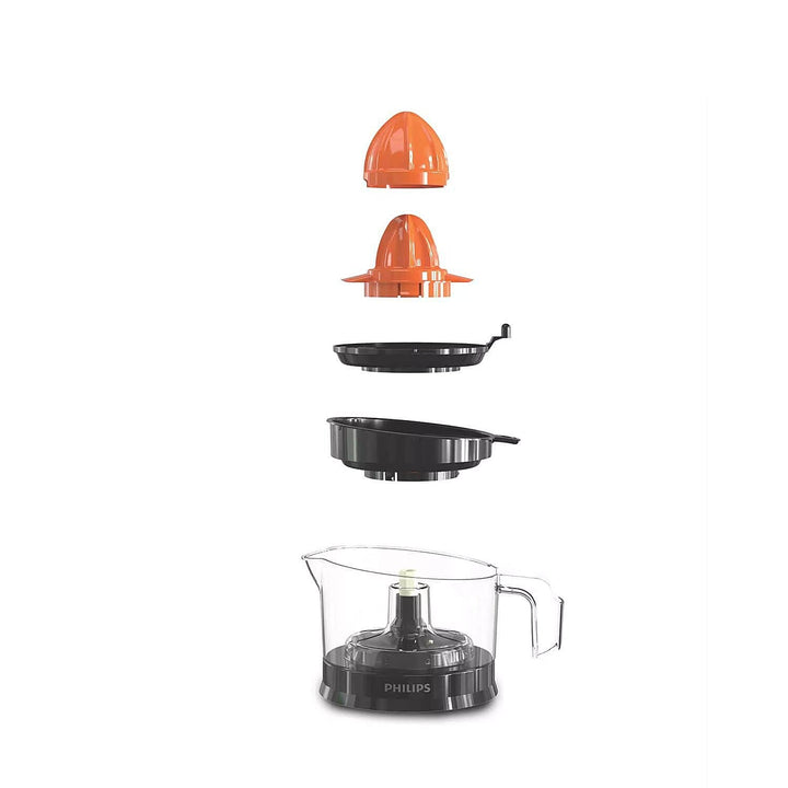 Philips Domestic Citrus Press Juicer 25Watt 0 5 Ltr Transparent Black Hr2788 00
