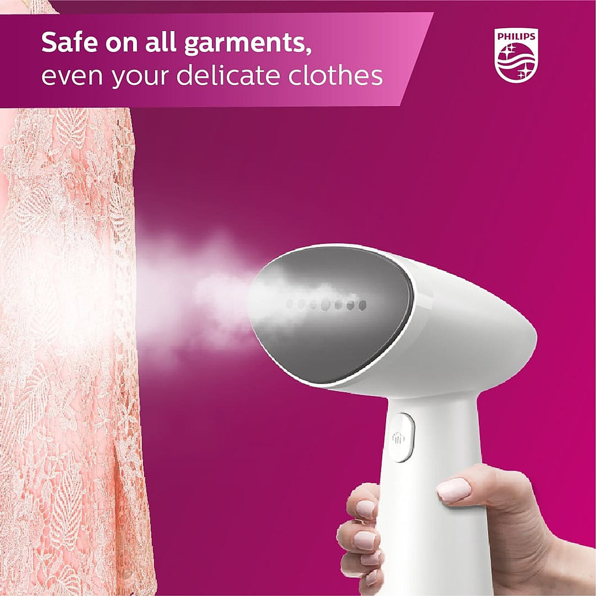 Philips 1000 Series Compact Handheld Garment Steamer Sth1010 10