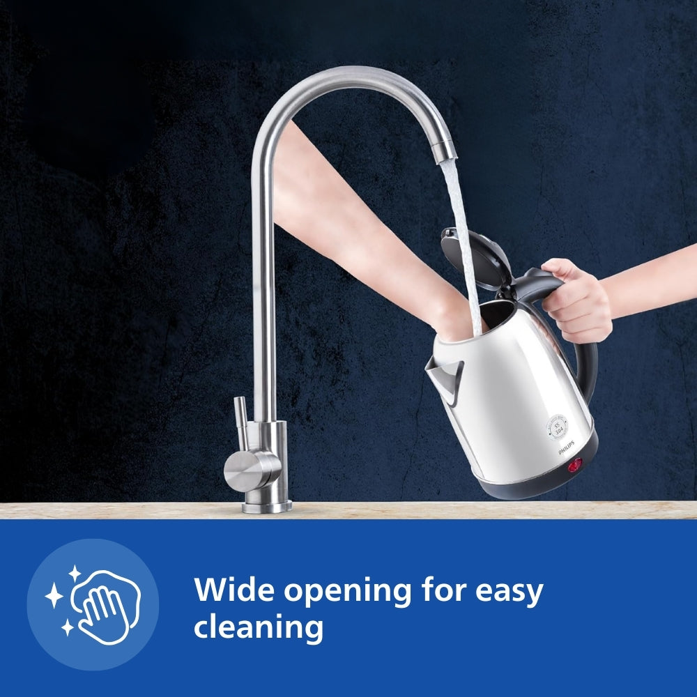 Philips 1 5 L Kettle With 25 Thicker Body For Longer Life And Triple Safe Auto Cut Off Hd9373 00