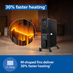 Philips Oil Filled Radiator Heater with 11 Fins