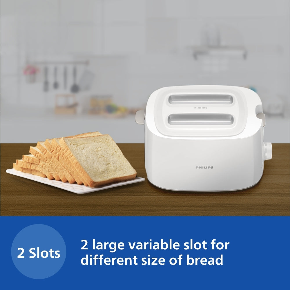 Philips Two Slice Pop Up Toaster With Bun Warmer Hd2582 00
