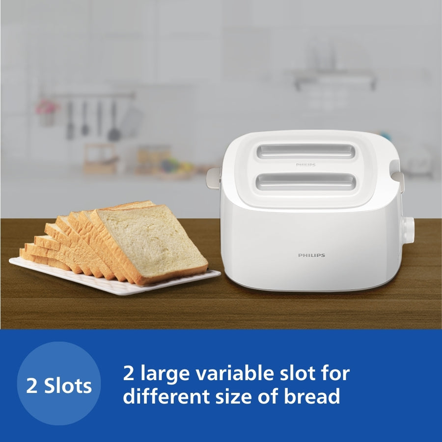 Philips Two Slice Pop Up Toaster With Bun Warmer Hd2582 00