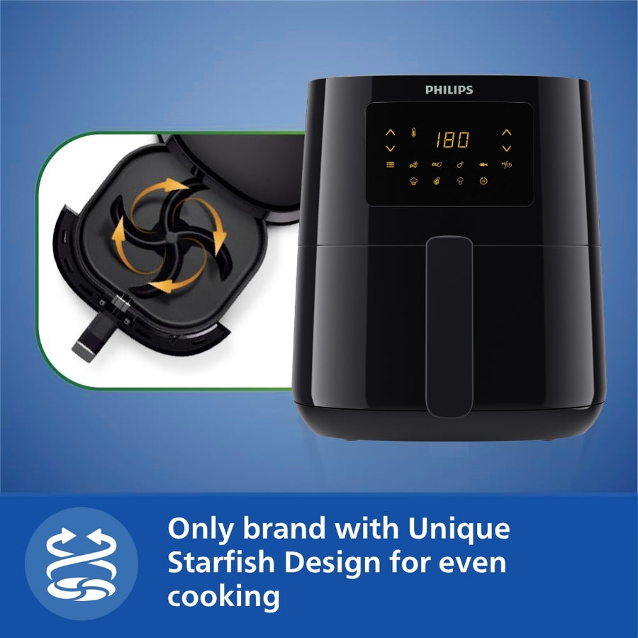 Philips Digital 4 1 Litre Airfryer With Rapid Air Technology Hd9252 90