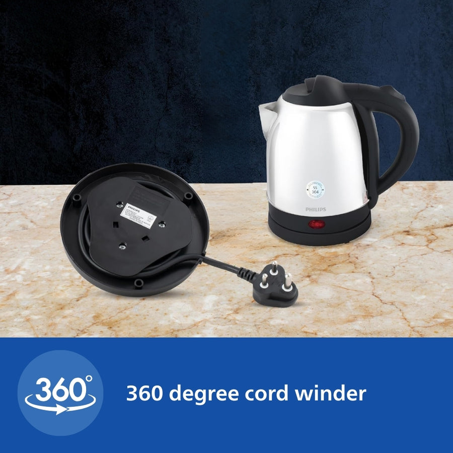 Philips 1 5 L Kettle With 25 Thicker Body For Longer Life And Triple Safe Auto Cut Off Hd9373 00