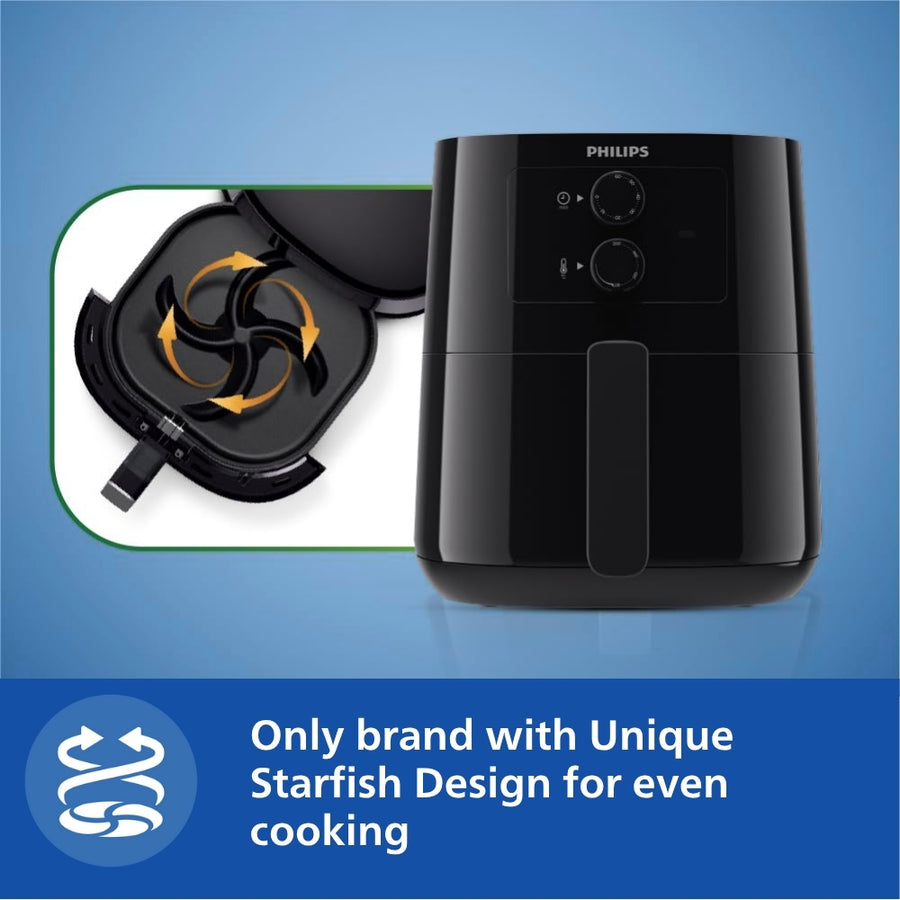 Philips Analog 4 1 Ltr Airfryer With Rapid Air Technology Hd9200 90