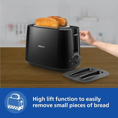 Refurbished Philips Two Slice Pop Up Toaster with Bun Warmer - HD2582/90