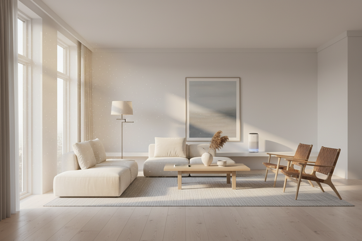 Philips Air Purifier in living room
