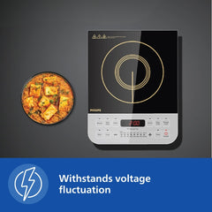 Philips Induction Cooktop 2100W for Fast Cooking - HD4928/01