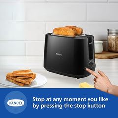 Refurbished Philips Two Slice Pop Up Toaster with Bun Warmer - HD2582/90
