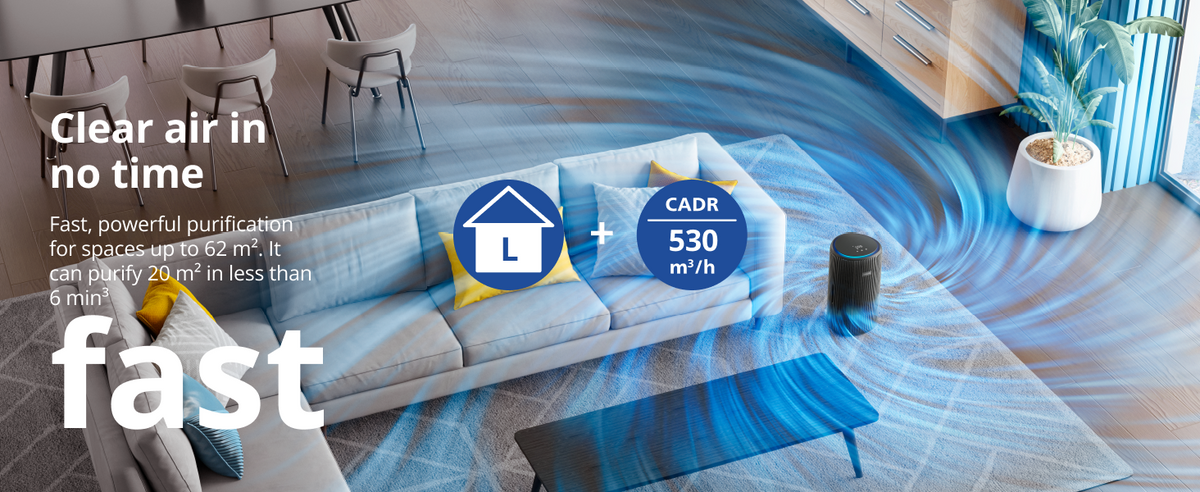 Philips Airpurifier AC3221 | Covers upto 62 m² (670 sqft)