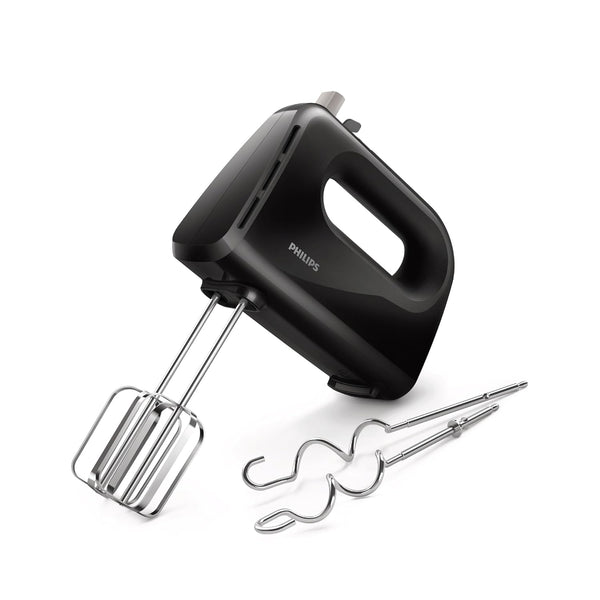 Philips Daily Hand Mixer 300W 5 Speed Black - HR3705/10