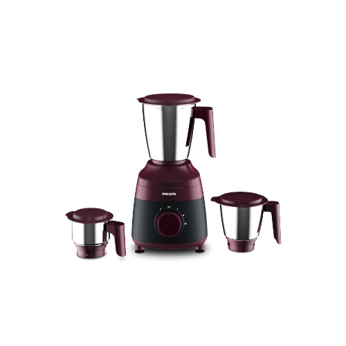 Philips 500W Red Mixer Grinder Mixer with 3 Jars - HL1000/00