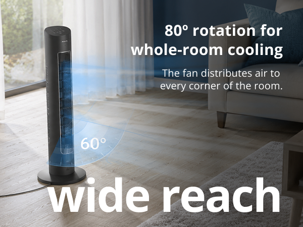 Philips Bladeless Tower Fan - CX5535/11