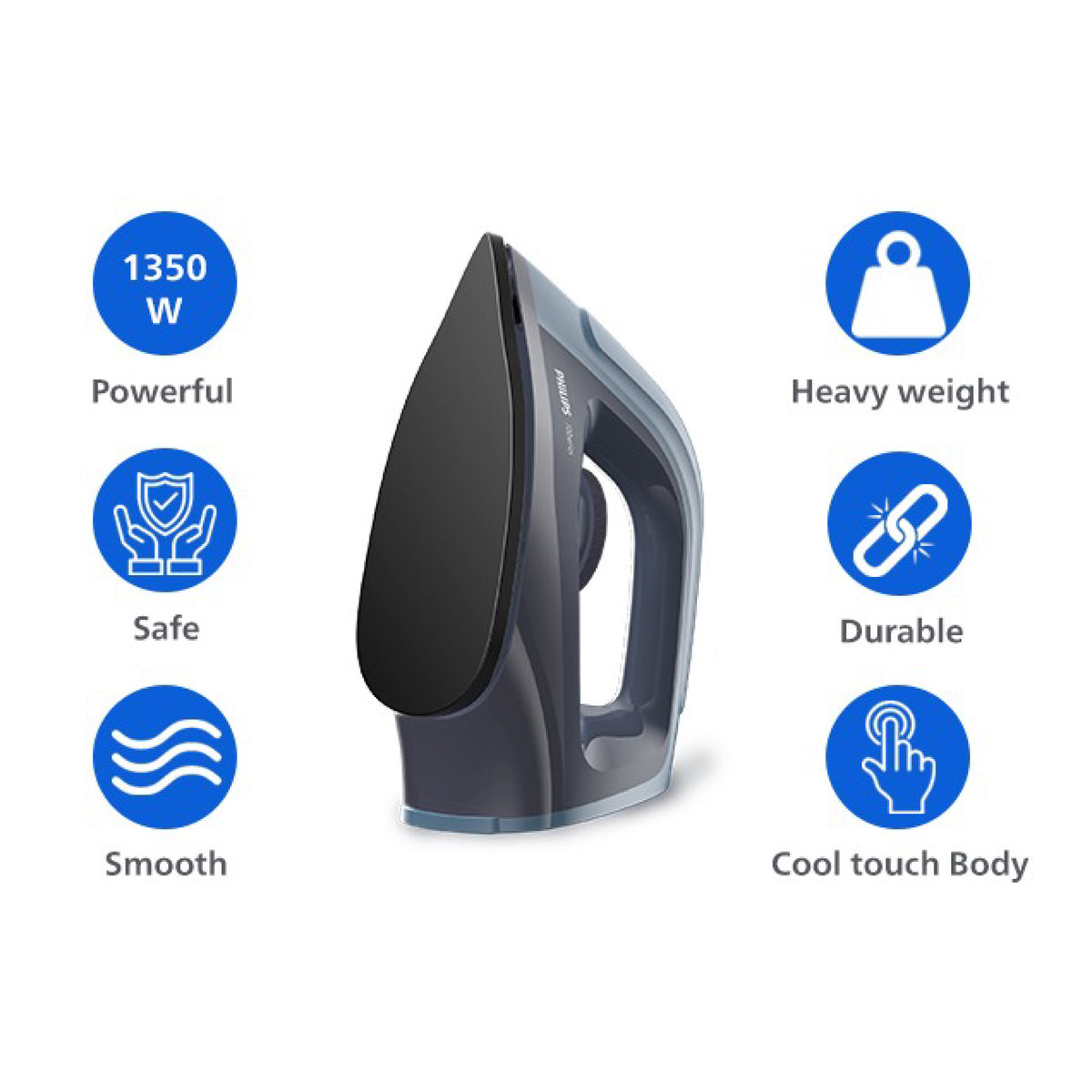Philips Hi-Power Heavy Weight Dry IRON 1350 W- DST0700/00
