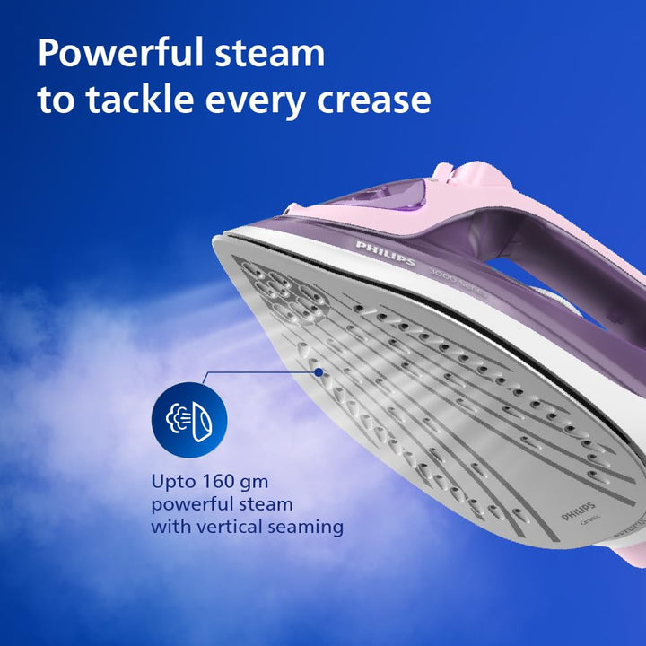 Philips Domestic 3000 Series Steam Iron Dst3020 30 Pink Violet
