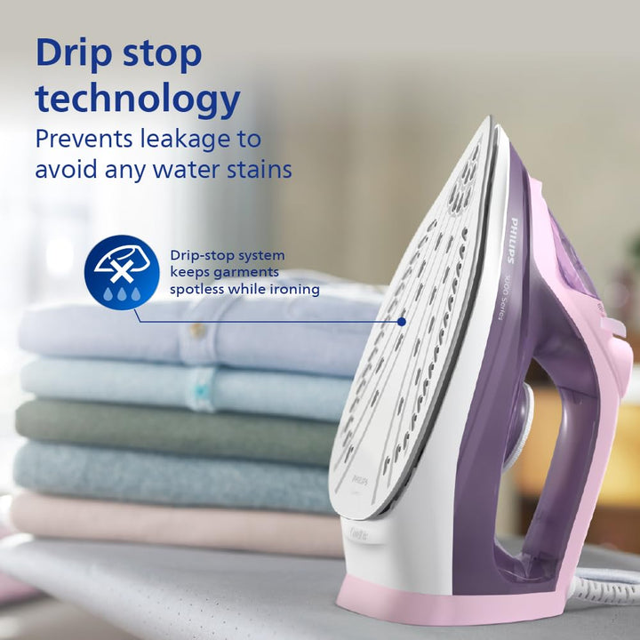 Philips Domestic 3000 Series Steam Iron Dst3020 30 Pink Violet