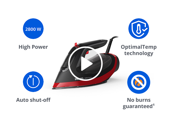 Philips 2800W No Burns Steam Iron - DST6130/40