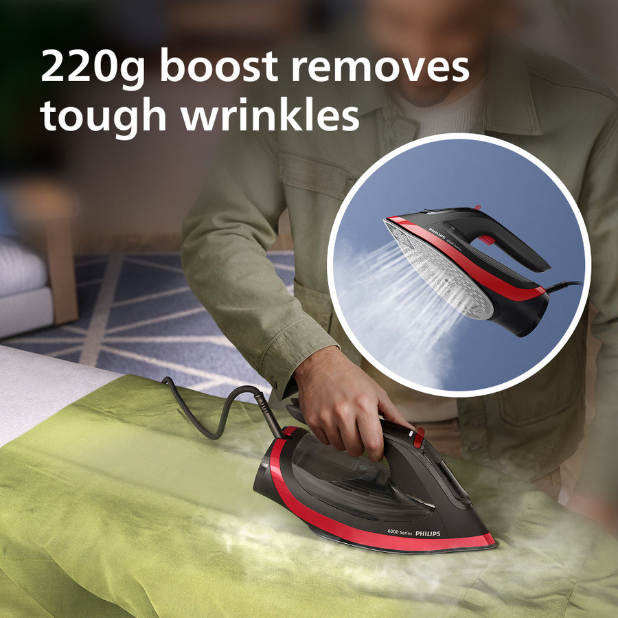 Philips 2800W No Burns Steam Iron - DST6130/40