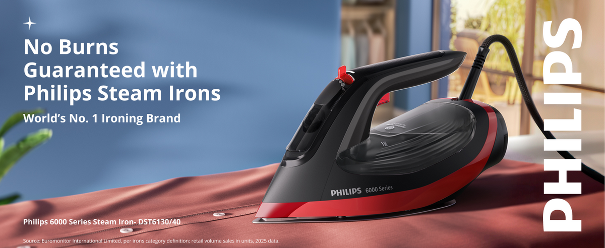 Philips 2800W No Burns Steam Iron - DST6130/40