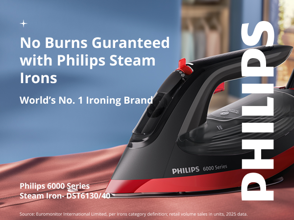 Philips 2800W No Burns Steam Iron - DST6130/40
