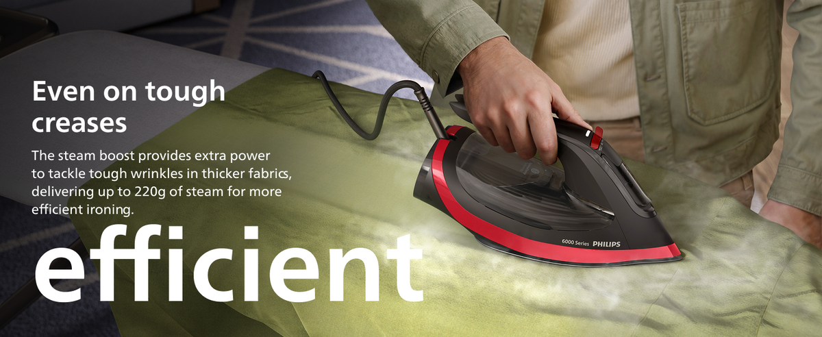 Philips 2800W No Burns Steam Iron - DST6130/40