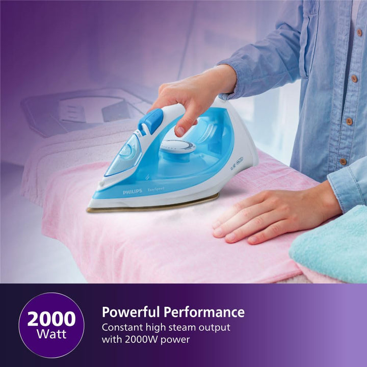 Philips EasySpeed Steam Iron 2000 W (Sky Blue)