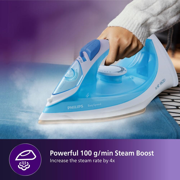 Philips EasySpeed Steam Iron 2000 W (Sky Blue)