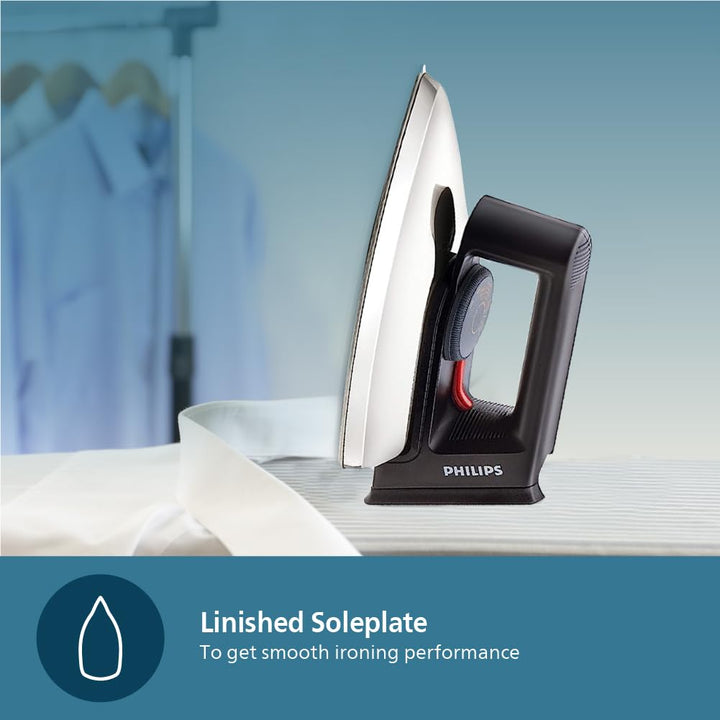 Philips Domestic Hd1134 28 Dry Iron 750 W Linished Soleplate
