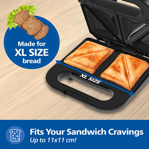 Philips Domestic Hd3000 80 4 Slice Sandwich Maker 800 W Uhd Plates