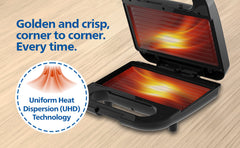 Philips Domestic Hd3010 80 Sandwich Maker 700 W Flat Grilled Plates