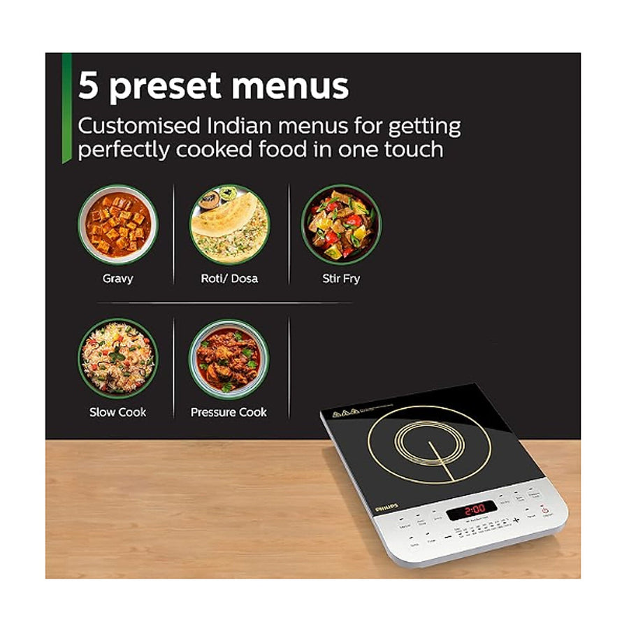 Philips Domestic Viva Collection 2100 Watt Induction Cooktop Hd4928 01