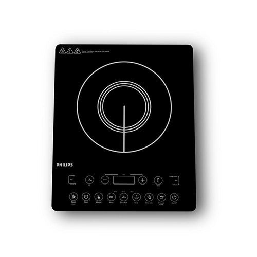 Refurbished Philips Domestic 2100W Induction Cooktop With Triple Mov For 4Kw Surge Protection And Feather Touch Control Hd4995 00