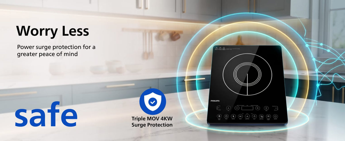 Philips 2100W Surge Protection Induction Cook Top - HD4995/00