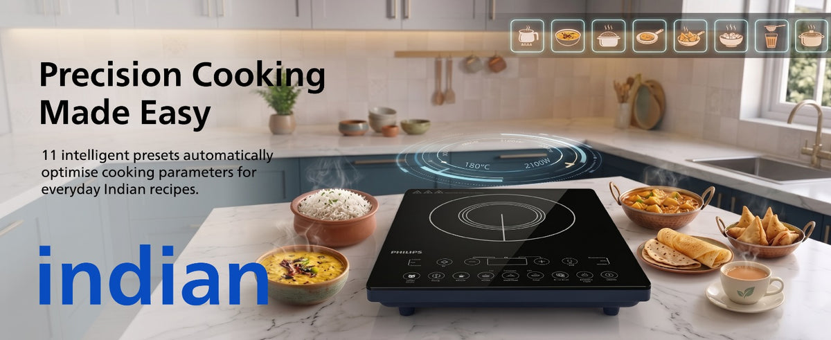 Philips 2100W Surge Protection Induction Cook Top - HD4995/00