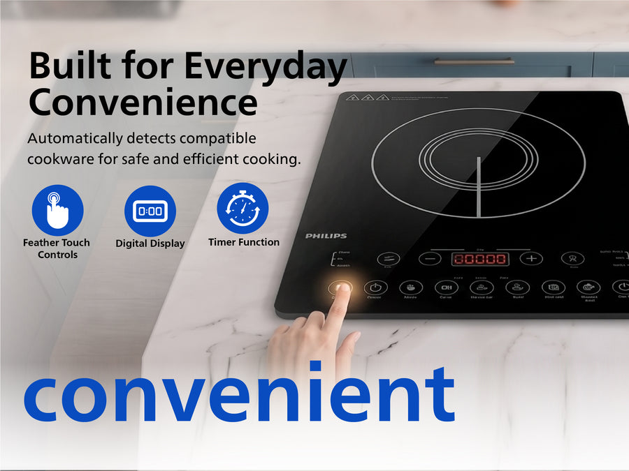 Philips 2100W Surge Protection Induction Cook Top - HD4995/00