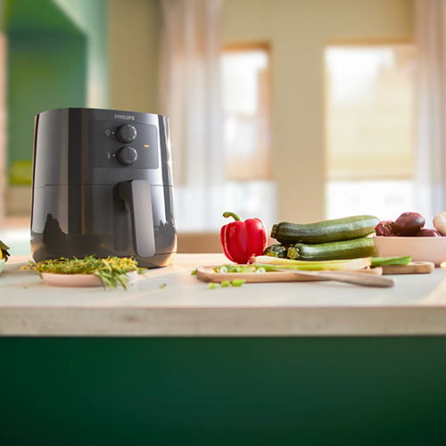 Refurbished???ÿPhilips Essential Airfryer 1400W with Rapid Air Technology - HD9200/60