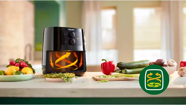 Refurbished???ÿPhilips Essential Airfryer 1400W with Rapid Air Technology - HD9200/60