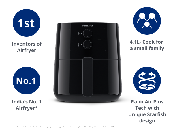 Philips 4.1L Analog Airfryer - HD9200/90
