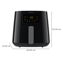 Refurbished Philips Digital Airfryer with 2000W, 6.2L, 7 touch preset menus - HD9270/70