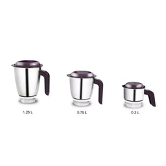 Philips 500W Powerful And Efficient Mixer Grinder With 3 Jars Hl7505 00