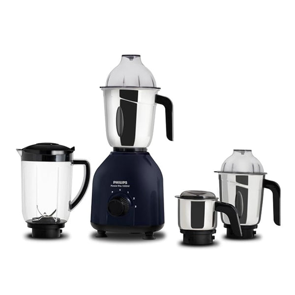 Philips 1000 Watt Mixer Grinder with quick cool ventilation for longer motor life and 4 Jars - HL7714/015