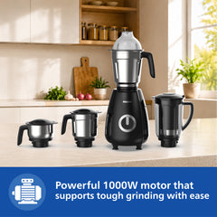 Philips 1000W 4-Jar Mixer Grinder - HR7732/00