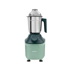 Refurbished Philips Domestic 800 Watt Powerful Motor Mixer Grinder With Microgrind Technology In Green Colour Hl7773 02