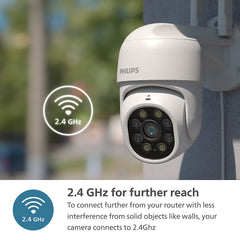 Philips Smart 360° Wifi  Outdoor Security Camera  (HSP3800) - EMP