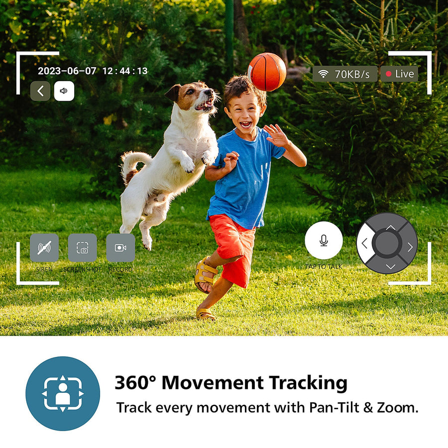 Philips Smart 360° Wifi  Outdoor Security Camera  (HSP3800) - EMP