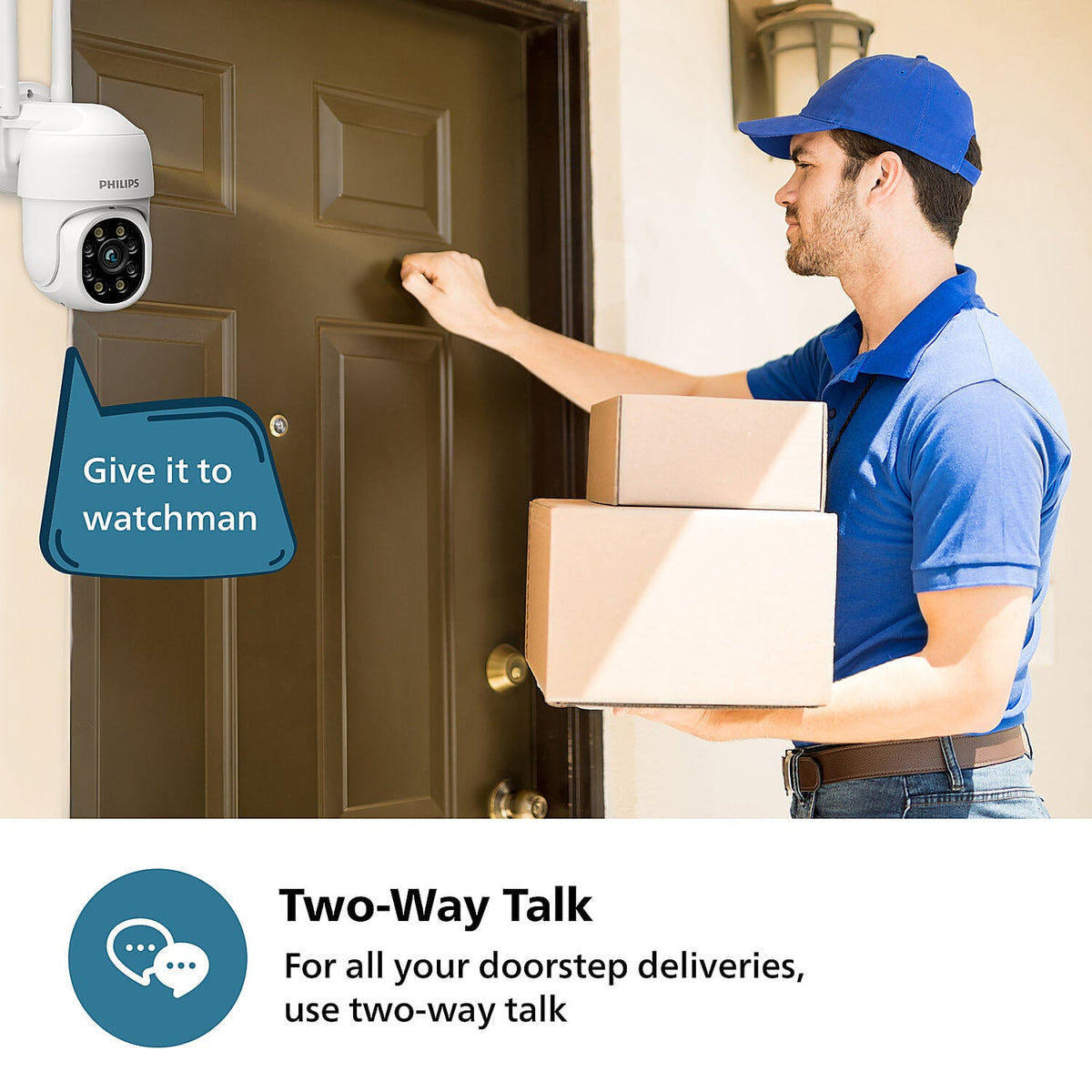 Philips Smart 360° Wifi  Outdoor Security Camera  (HSP3800) - EMP